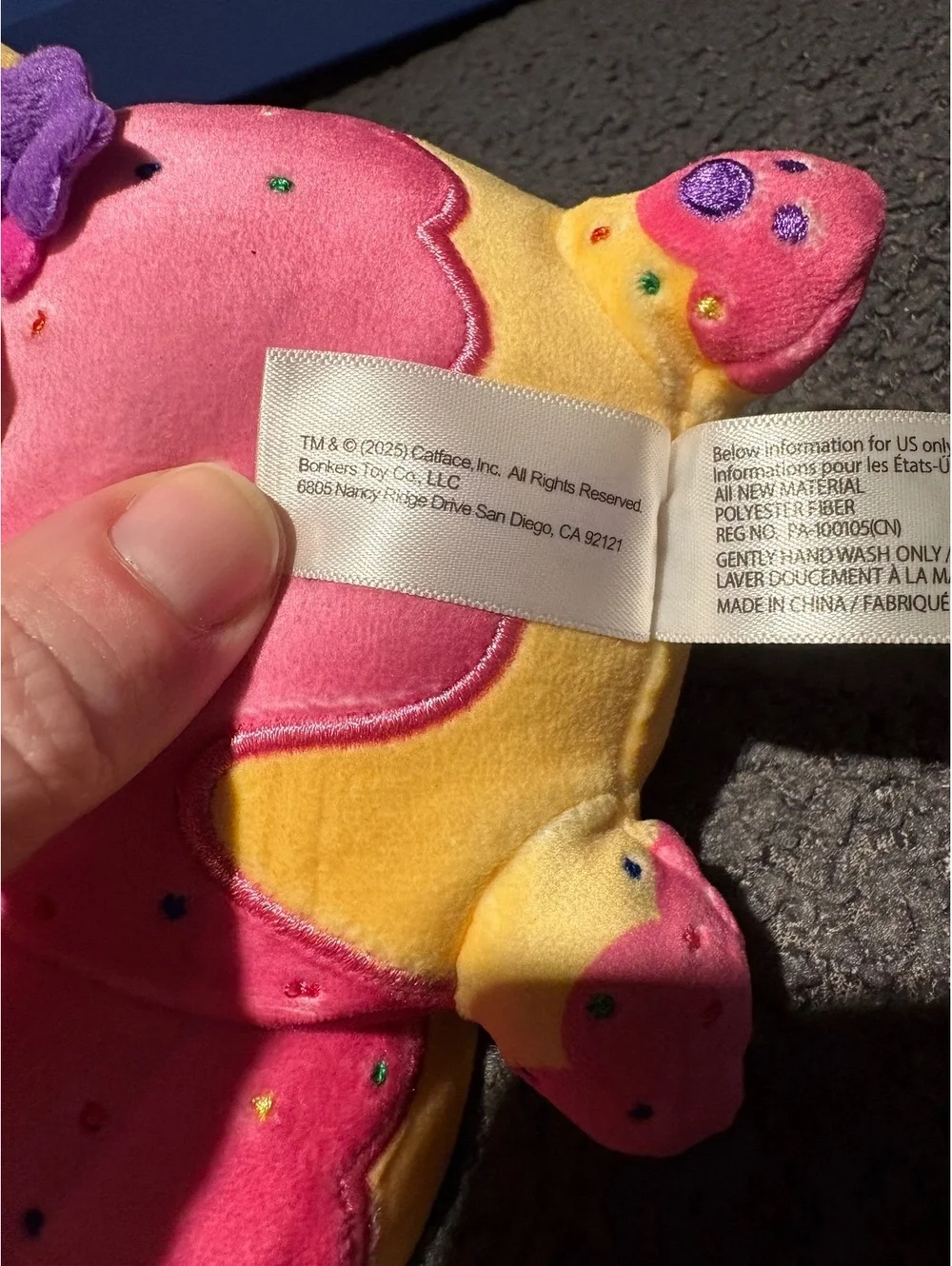 Aphmau Pink and Yellow Plush Cat Toy